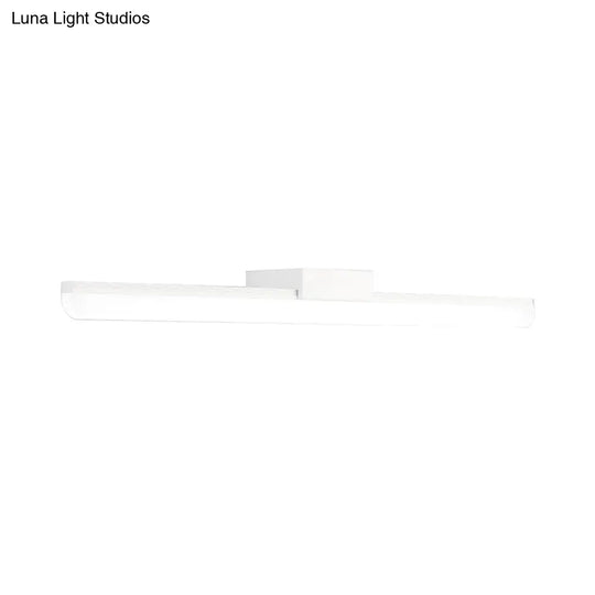 16/20 Ultra-Thin Acrylic Led Wall Light Sconce - Modern Style Black Or White Finish Warm