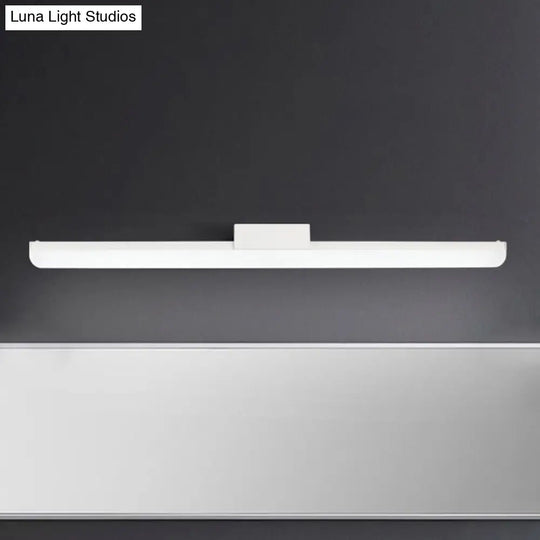 16/20 Ultra-Thin Acrylic Led Wall Light Sconce - Modern Style Black Or White Finish Warm