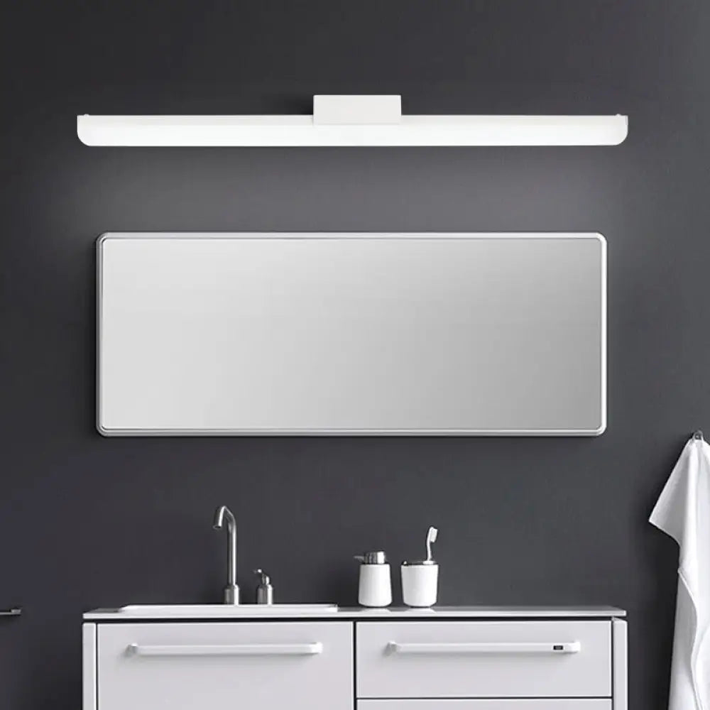 16/20 Ultra-Thin Acrylic Led Wall Light Sconce - Modern Style Black Or White Finish Warm / 16