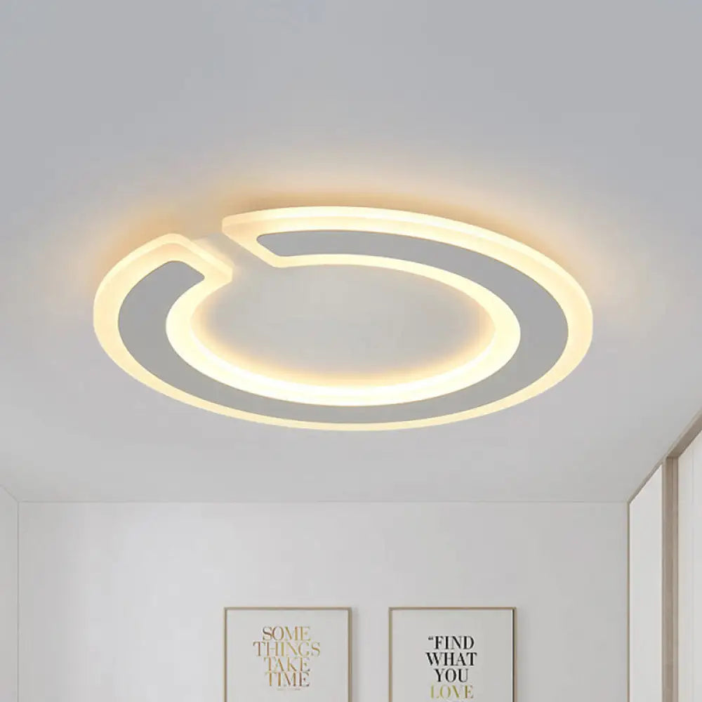 16.5’/20.5’ Dia Round Ceiling Lamp - Simple & Elegant Led Flushmount Lighting In