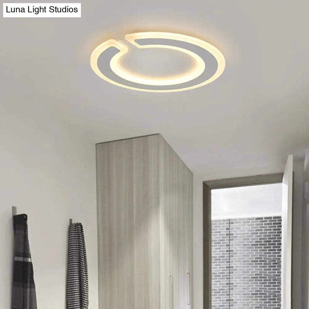 16.5’/20.5’ Dia Round Ceiling Lamp - Simple & Elegant Led Flushmount Lighting In