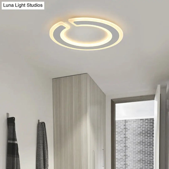 16.5’/20.5’ Dia Round Ceiling Lamp - Simple & Elegant Led Flushmount Lighting In