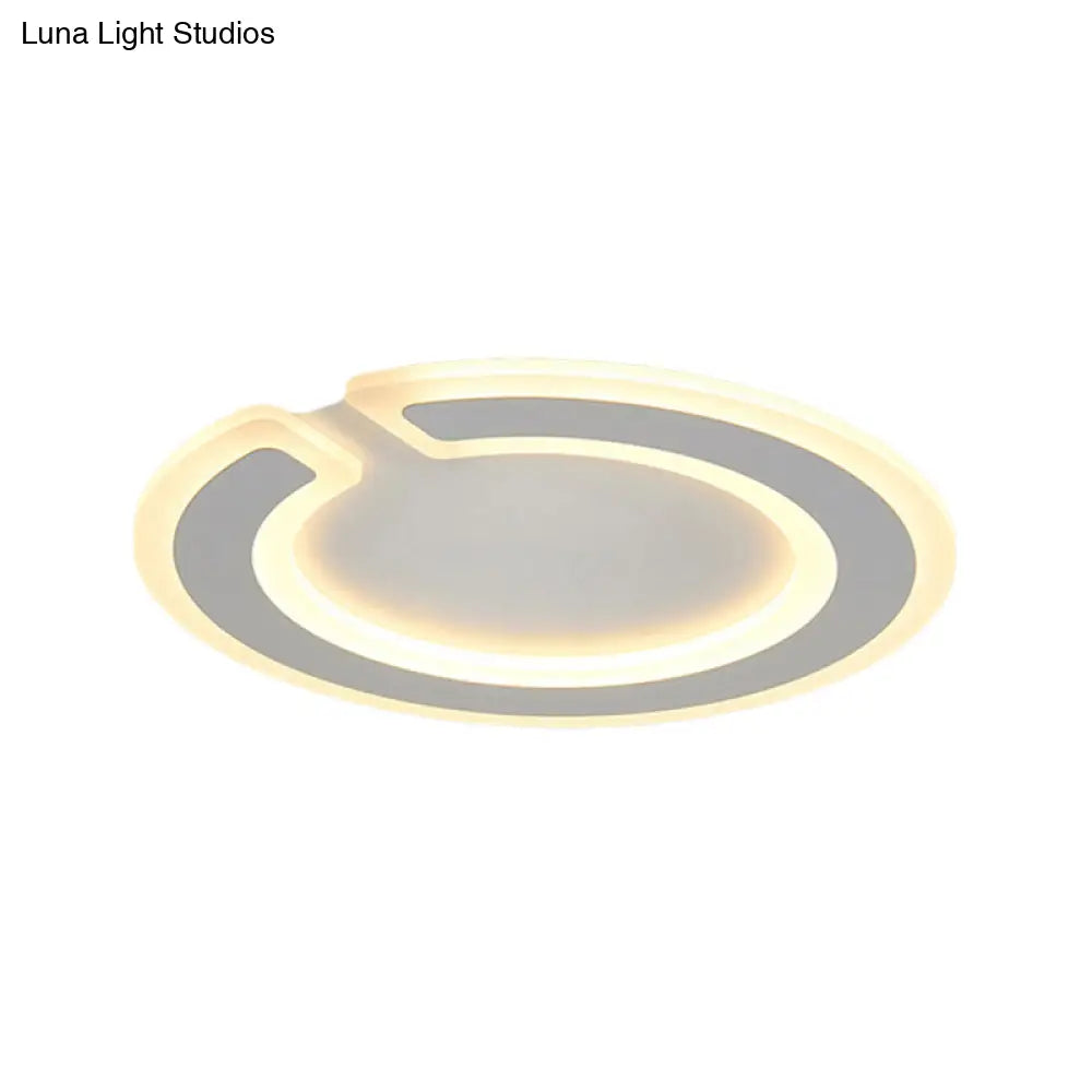 16.5’/20.5’ Dia Round Ceiling Lamp - Simple & Elegant Led Flushmount Lighting In