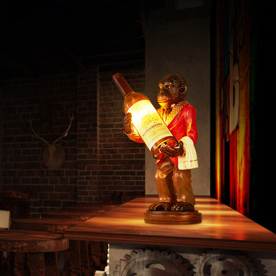Industrial Monkey Table Lamp: One-Light Desk Light For Restaurants Cafes And Childrens Bedrooms