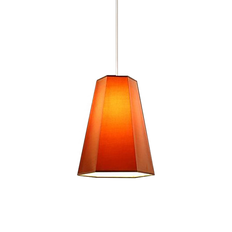 Tapered Fabric Hanging Light - Industrial Style Ceiling Pendant Fixture