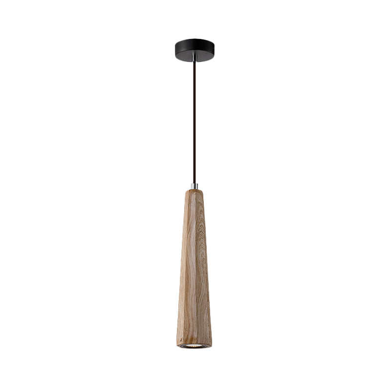 Alshain - Nordic Nordic 1 Light Pendant Lighting with Concrete Shade Black/Grey/Brown Tapered Hanging Ceiling Light