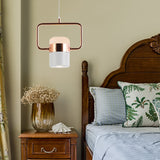 Margaret - Modern Black/White Cylinder Pendant Lamp Led Steel And Glass Hanging Lighting With