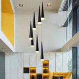 Tapered Metal Hanging Lamp Kit - Elegant Pendant Light Fixture For Dining Room In 3 Colors