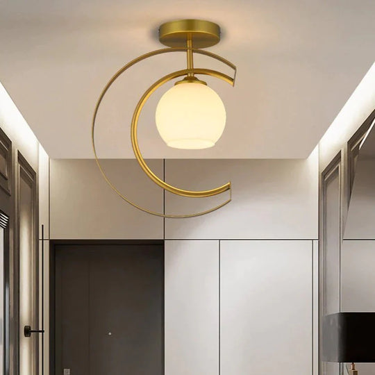 Nordic Creative Bedroom Iron Ceiling Lamp