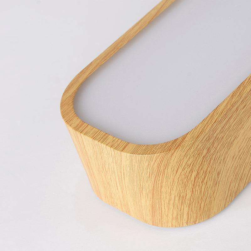 Modern Wooden Pendant Light with LED, Available in 3 Sizes and 3 Light Colors