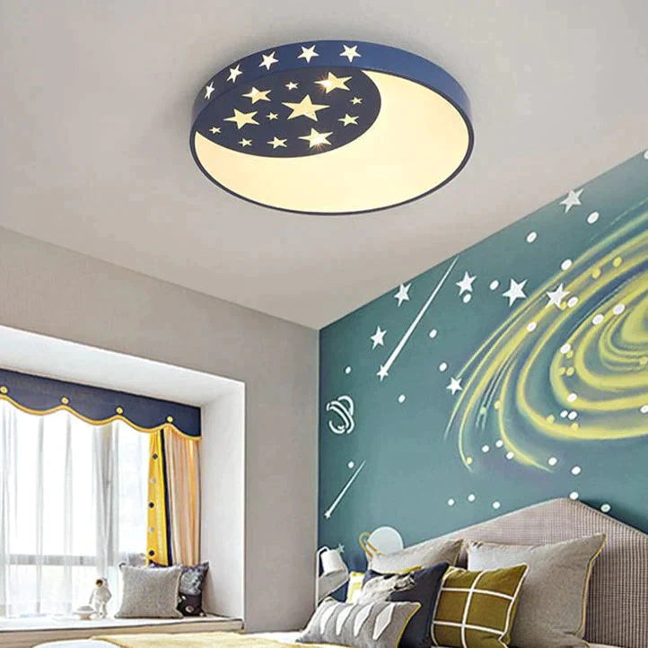 Creative Nordic Star Moon Bedroom Lamp Led Ceiling