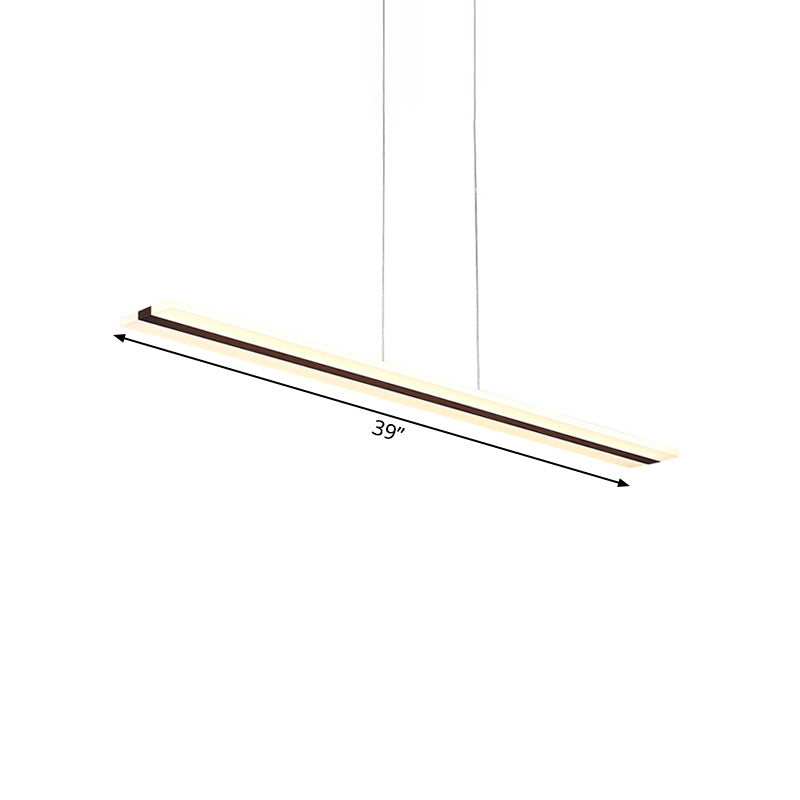 Ultra Thin Acrylic Drop Pendant LED Ceiling Lamp, 39"/47" Wide, Warm/White Light