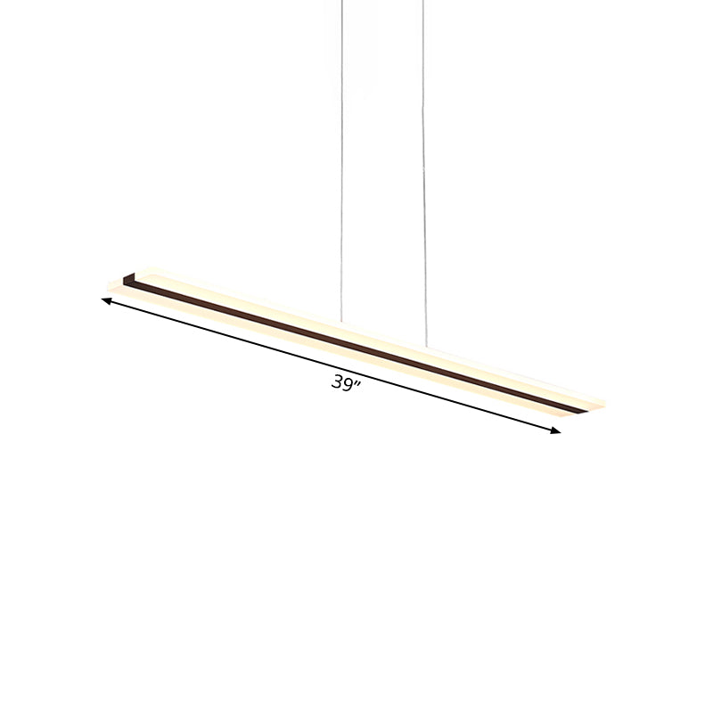 Ultra Thin Acrylic Drop Pendant Led Ceiling Lamp - 39/47 Wide Warm/White Light