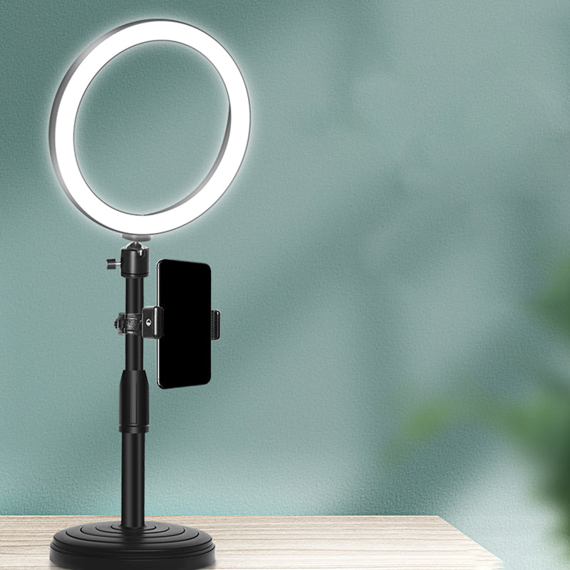 Black Led Make-Up Lamp With Phone Holder And Flash Light / Usb A