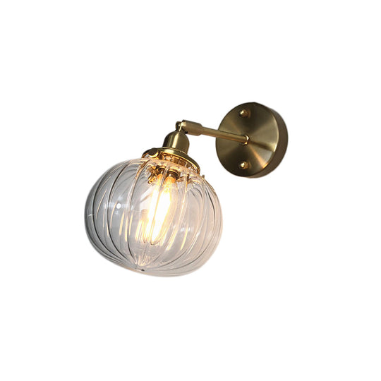 Prismatic Glass Wall Sconce With Industrial Charm For Restaurant Lighting