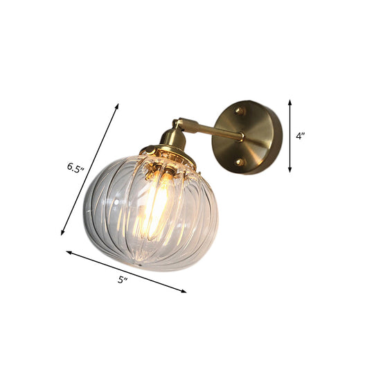 Prismatic Glass Wall Sconce With Industrial Charm For Restaurant Lighting