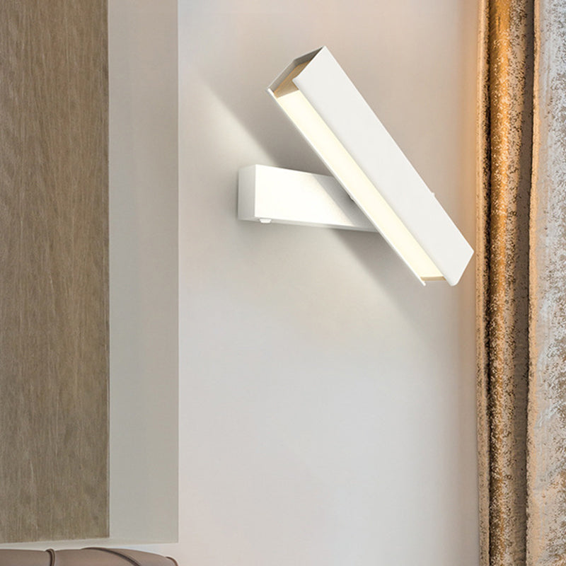 Rotatable Led Sconce Lamp: Modern Aluminum Wall Mounted Lighting In Warm/White Light -