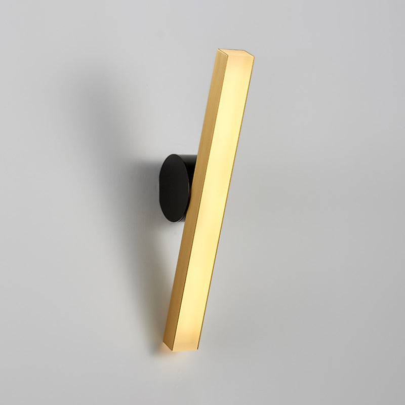 Modern Led Sconce Light Fixture - Acrylic Brass Wall Lighting Solution