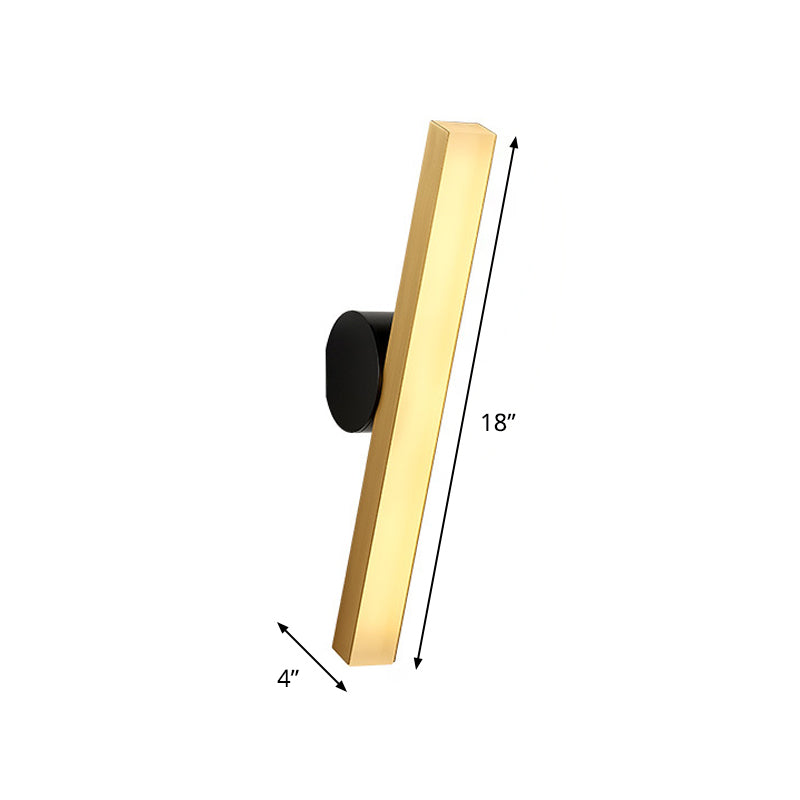 Modern Led Sconce Light Fixture - Acrylic Brass Wall Lighting Solution