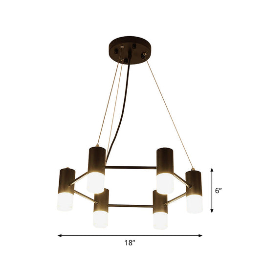 Contemporary Black Metal Honeycomb Chandelier - Ideal Pendant Lighting For Hotel Living Room
