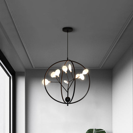 Swig Hallway Boutique Chandelier - Sleek Metal Pendant Lighting With 9 Creative G9 Lights