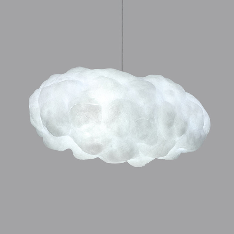 Cotton Minimalist Cloud Pendant Light Kit With Adjustable Warm/White Lighting