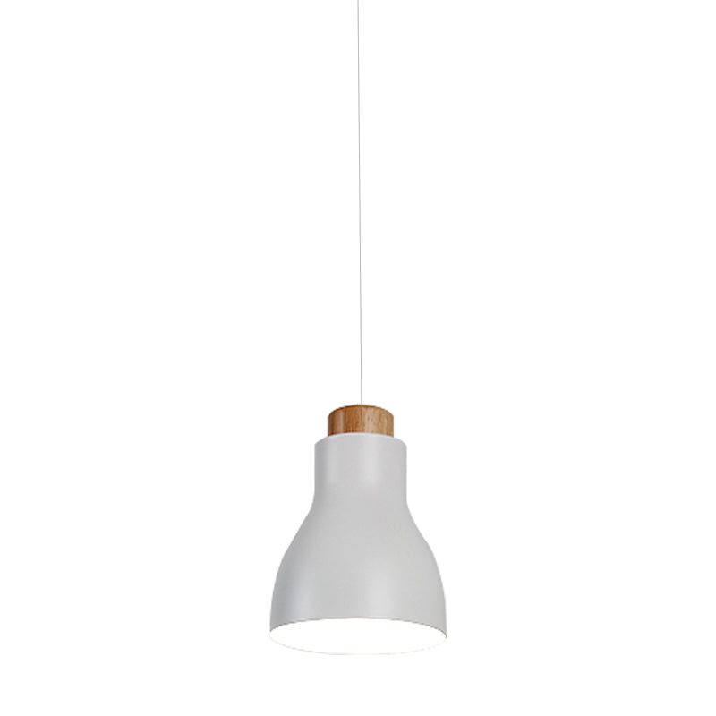 Nordic Half-Bottle Pendant Light - Modern Metallic Hanging Light for Balcony or Study Room