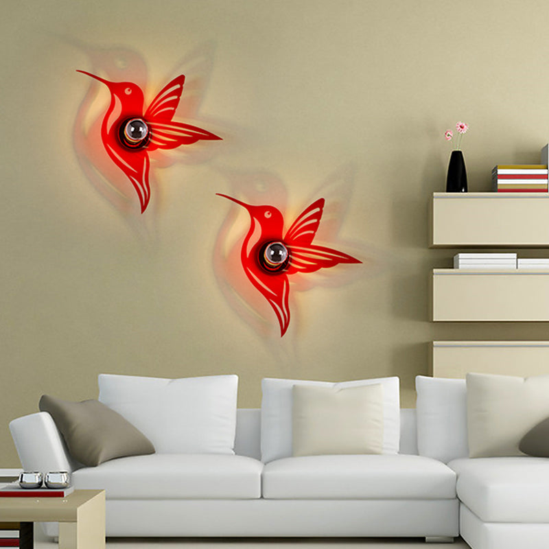 Modern Metal Wall Sconce - Cartoon Shape Ideal For Study Room