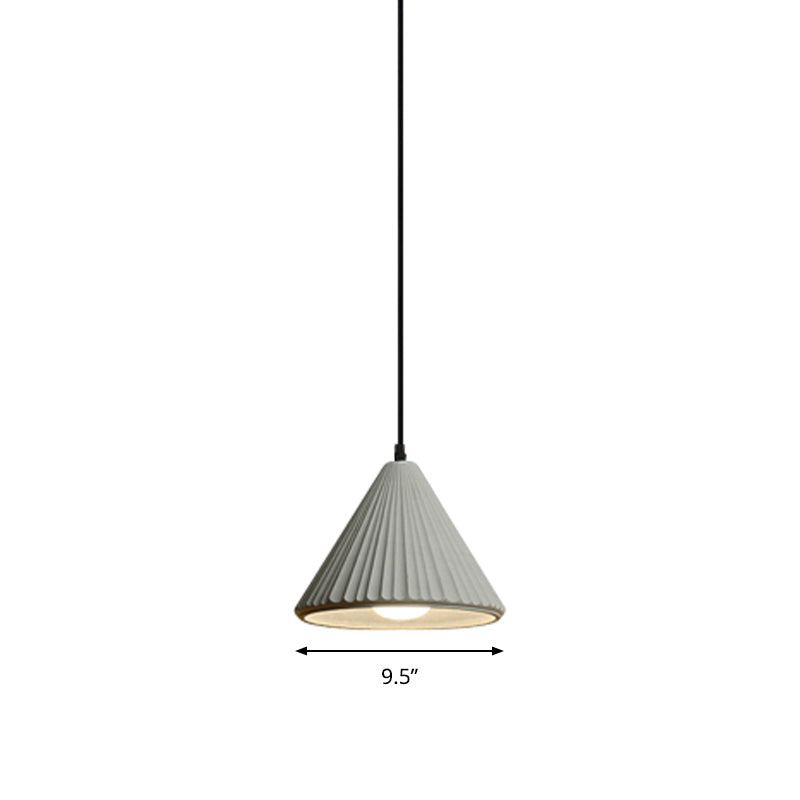 Modern Cement Cone Pendant Lamp - Stylish Light Fixture For Office Kitchen