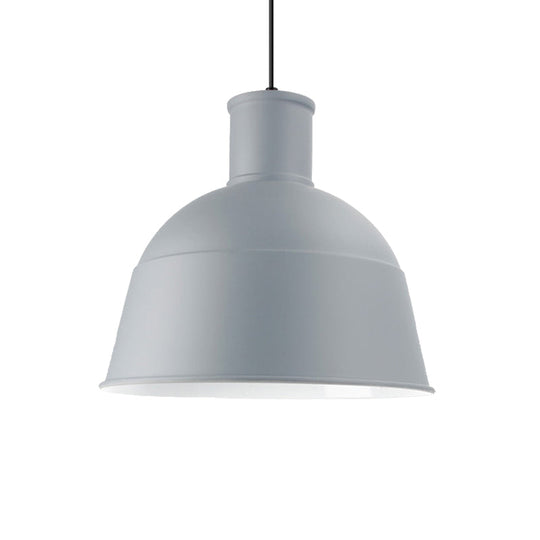 Modern Aluminum Hanging Pendant Light With Bowl Shade - Perfect For Meeting Room 1 Bulb Included