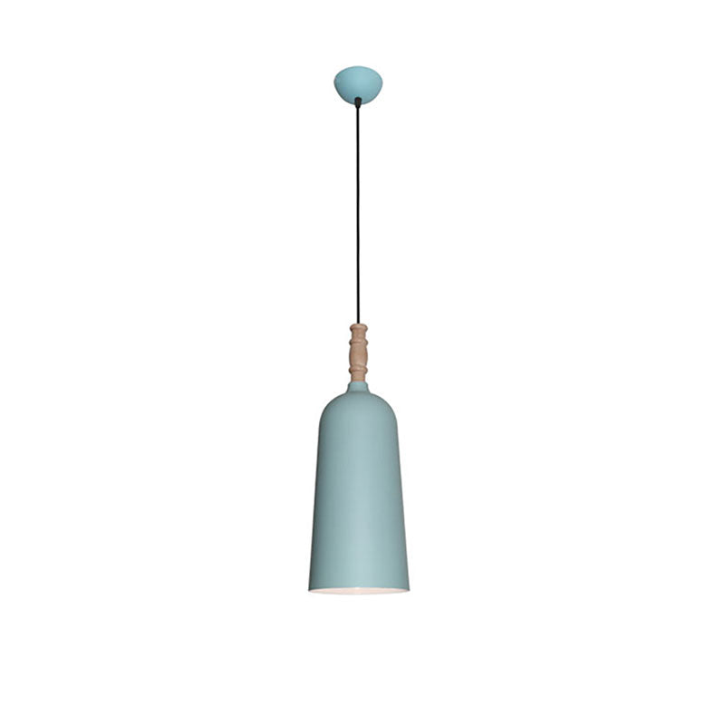 Nordic Stylish Metal Pendant Light - 1-Light Bell Shaped Hanging Lamp for Cafe Bookstore