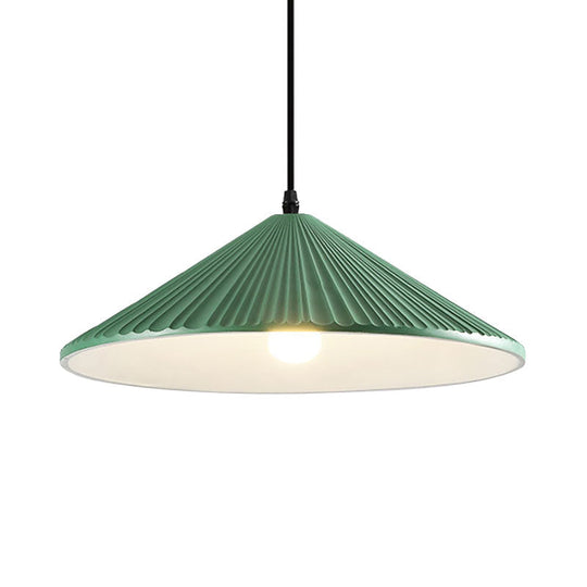 Modern Hat Ceiling Pendant Light - Resin, 1 Light, 8"/12.5"/16" Dia - Grey/White/Black