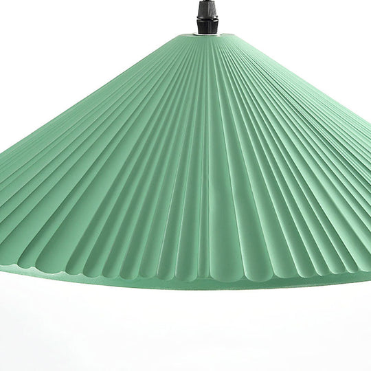 Modern Hat Ceiling Pendant Light - Resin, 1 Light, 8"/12.5"/16" Dia - Grey/White/Black