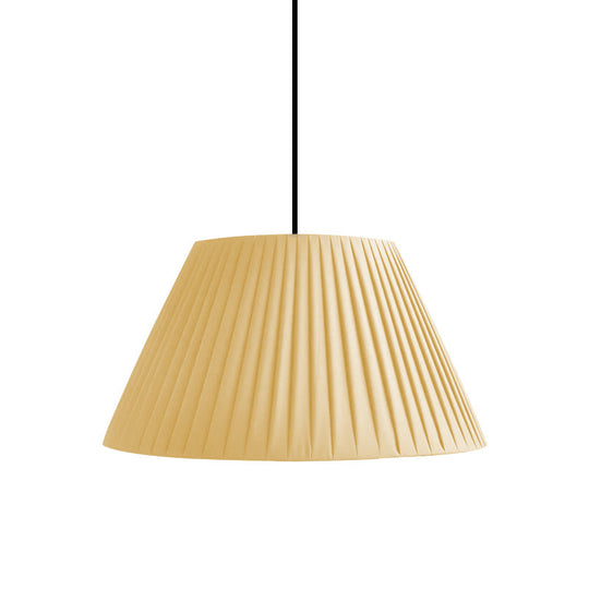 Nordic Tapered Shade Suspension Light With Fabric Bulb - Perfect For Restaurants