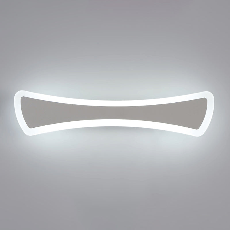 Ultra-Thin Led Silver Vanity Lamp: Modern Acrylic Wall Sconce Lighting For Bathrooms