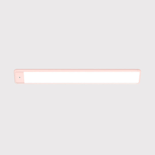 Modern Led Vanity Wall Sconce In Pink For Bedroom