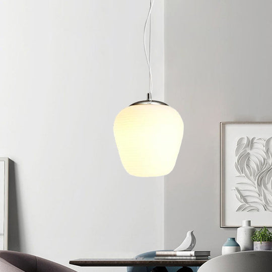 Stylish Nordic Pendant Light with Opal Glass - Ideal for Office and Kitchen Island