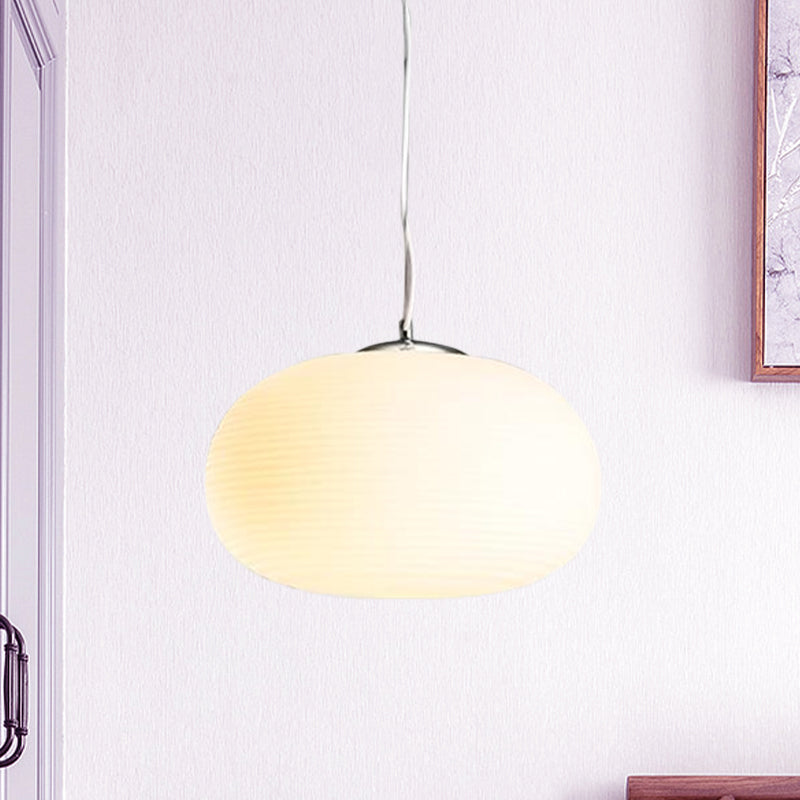 Nordic Pendant Light - Stylish Opal Glass Suspension For Office & Kitchen Island White / 13