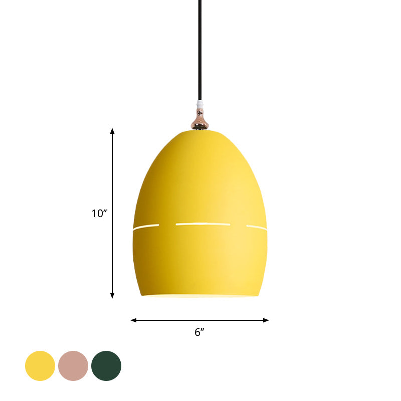 Macaron Loft Metal Oval Suspension Light - Stylish Hanging Light for Dining Room