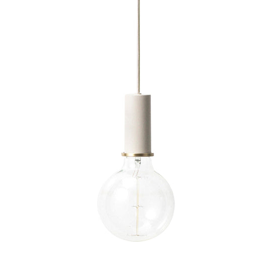 Mini Macaron Loft Metal Pendant Light - Single Hanging Lamp For Cafes Black/Blue/Pink/White