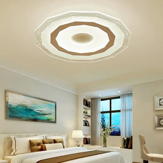 19.5’/23.5’ Ultra - Thin Ceiling Lamp Simple Style Acrylic White Led Flush Mount –