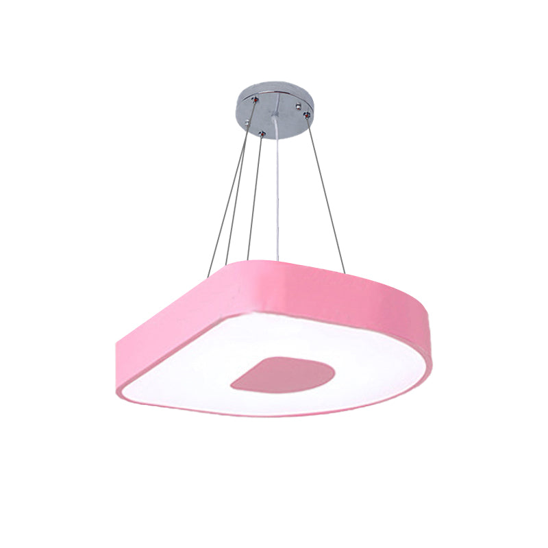 Adorable Baby Bedroom Pendant Light - Lovely Letter Acrylic Led Suspension