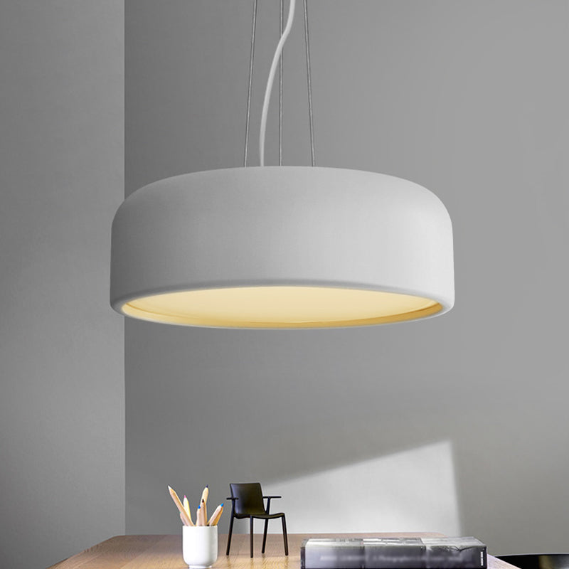 Macaron Single-Bulb Aluminum Pendant Lamp - Green/Textured White/Blue Hanging Ceiling Suspension For