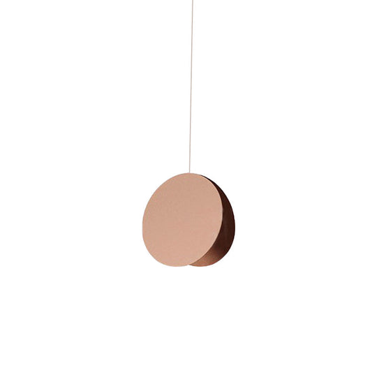 Modern Metal Pendant Light With Circle Shade For Restaurants