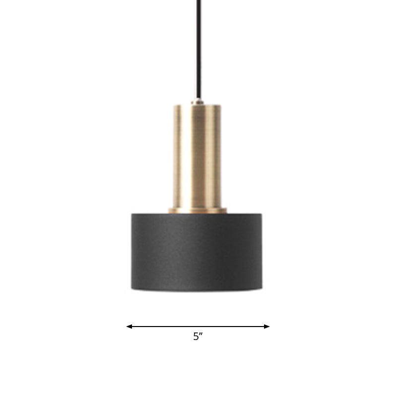 Nordic Hanging Lamp: Black & Gold Round Pendant For Kitchen