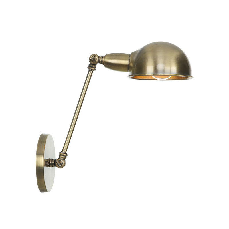 Vintage Brass/Bronze Swivel Shade Wall Light - 1 Head Study Room Lighting Ideas 8/12 Width Bronze /