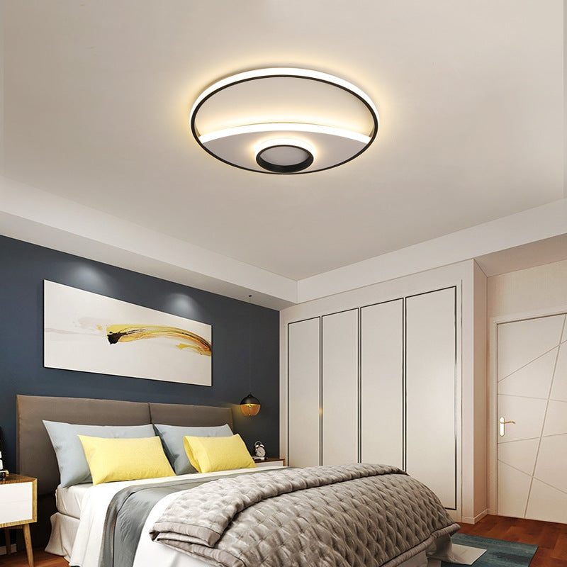 Modern Silver Circle Ceiling Fixture: Acrylic Flushmount Lights In Warm/White 16/19.5/23.5 / 16 Warm