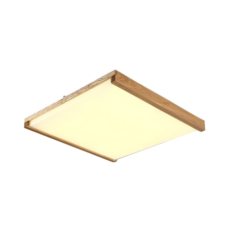 Nordic Square Flushmount Led Ceiling Light In Warm/White - 14.5/25.5/38 Wide Acrylic Fixture For