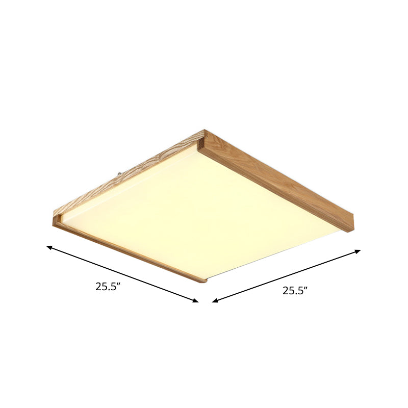 Nordic Square Flushmount LED Ceiling Light in Warm/White Light - 14.5"/25.5"/38" Wide Acrylic Fixture for Hotel