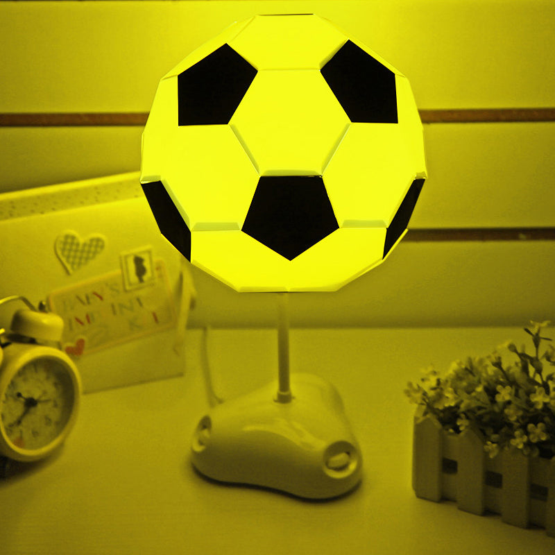 Soccer Table Desk Lamp: Modern Black & White Light For Study Room